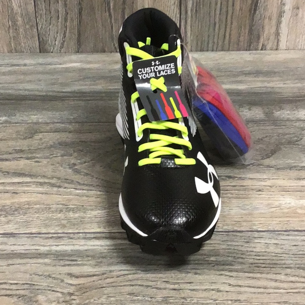 NEW Under Armour Hammer Mid RM Black / White - Picture 2 of 6